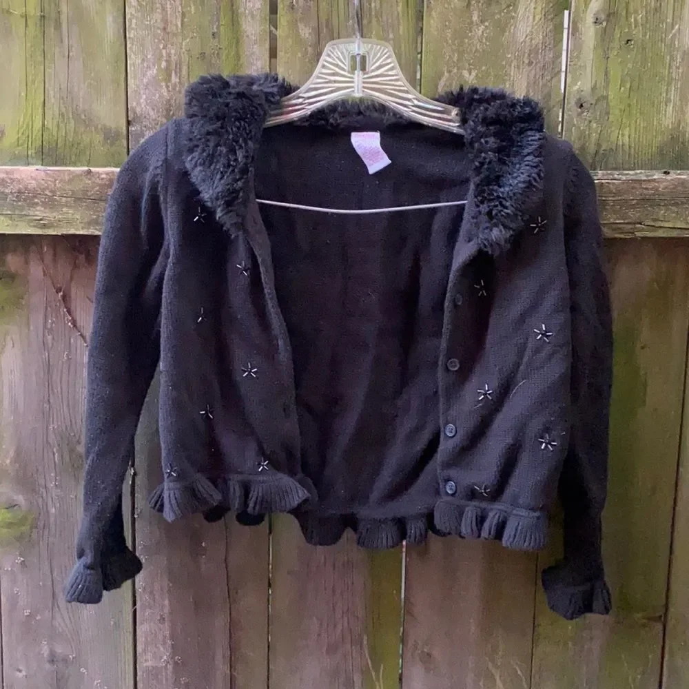 Gymboree black sweater sz. 6